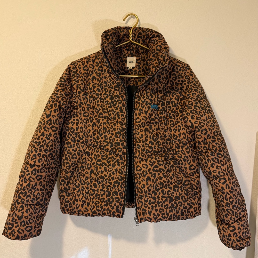 Vans Foundry V Puffer MTE Jacket In Leopard Small - Picture 4 of 8